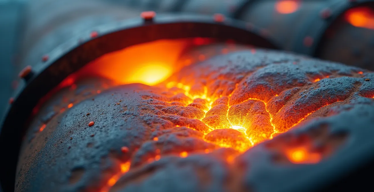 Thermografieaufnahme eines beheizten Bitumentankaufliegers