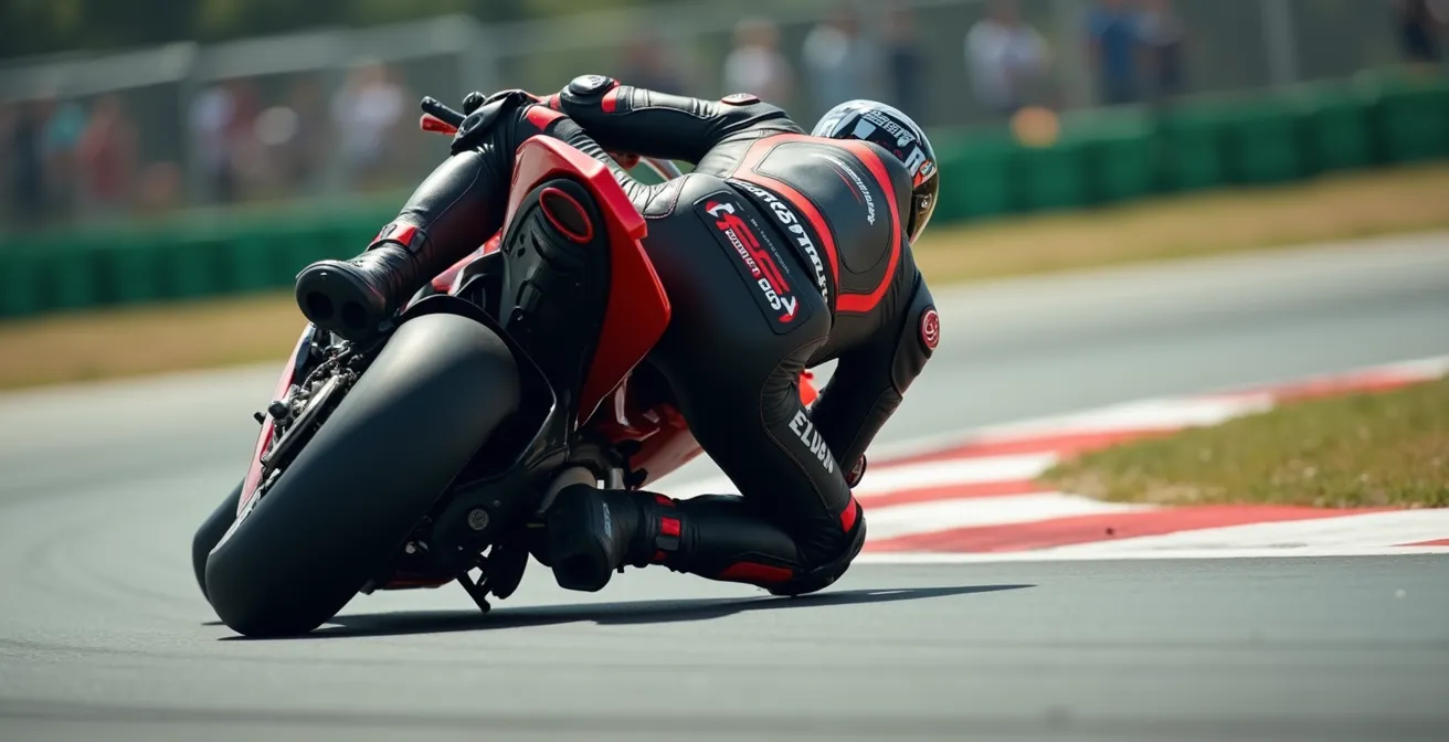 Superbike beim Start mit Launch Control auf abgesperrter Strecke