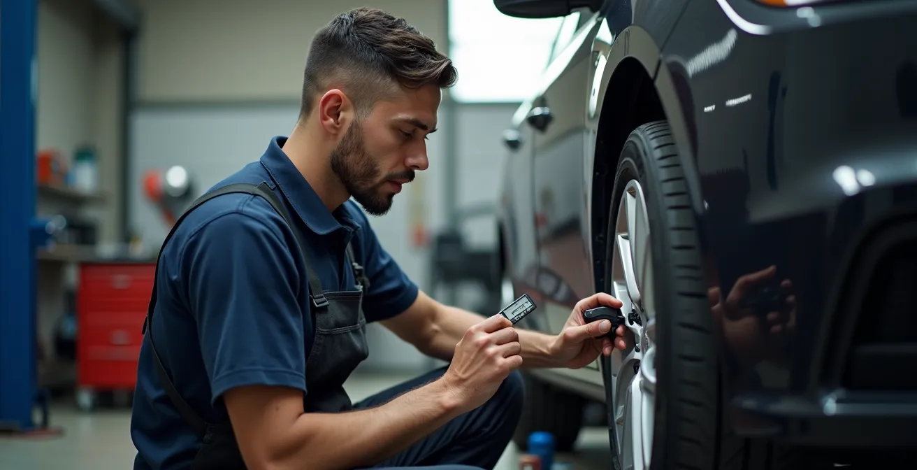 Professionelle Dokumentation eines Leasingfahrzeugs vor der Rückgabe