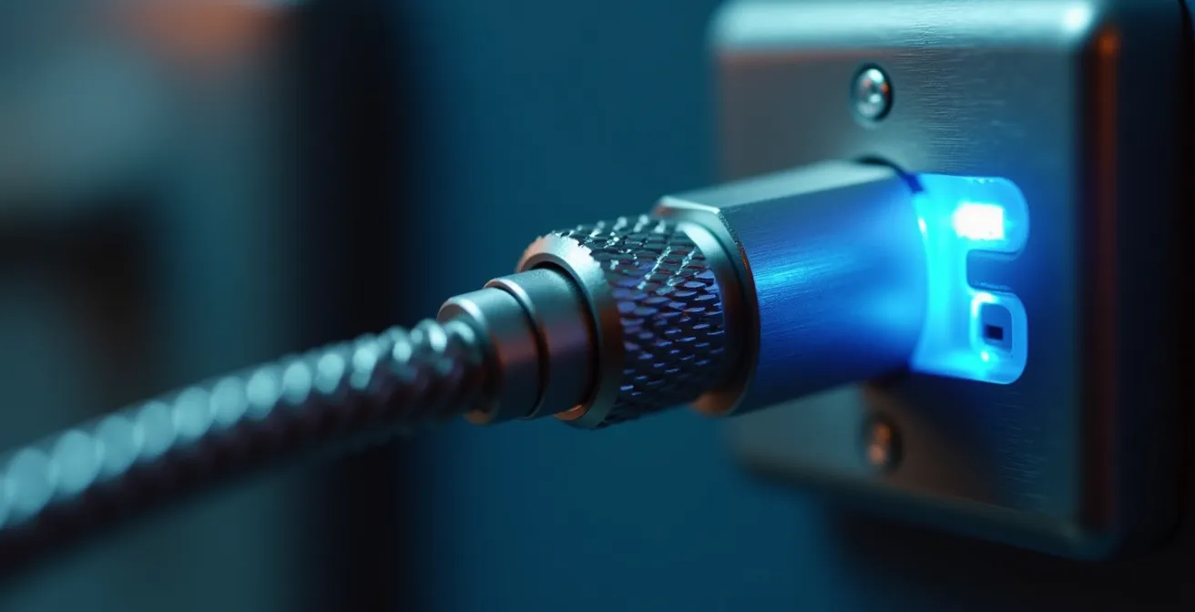 Nahaufnahme einer Wallbox-Installation in einer deutschen Garage, die die saubere und professionelle Einrichtung einer 11-kW-Ladestation für einen PHEV zeigt.